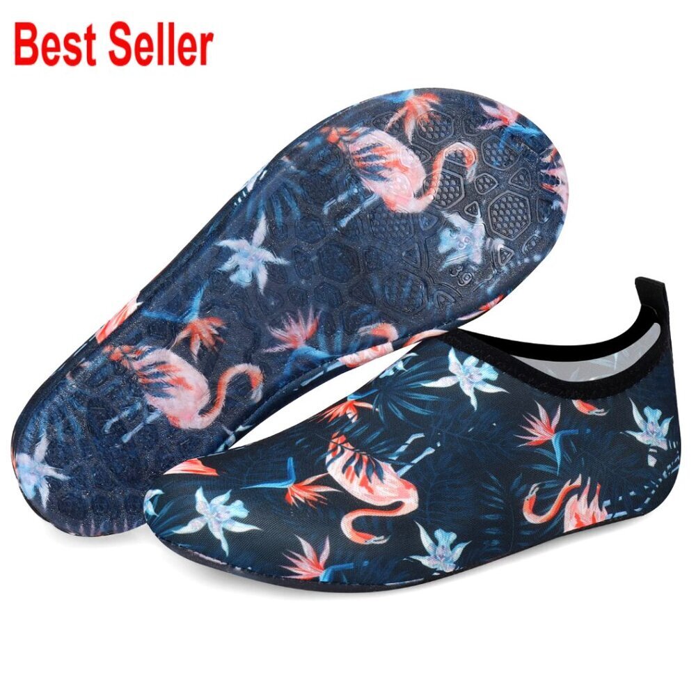 Women's Quick-Dry Water Shoes Anti-Slip Barefoot Aqua Socks for Beach Swim